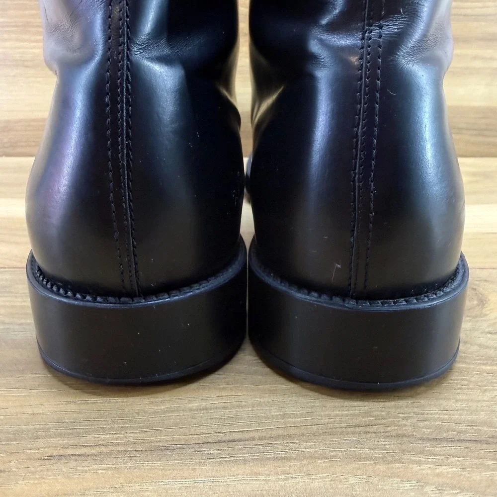 Tod's Black Leather Dress Boot Mens 9 UK 8 Chukka Formal Office Business Casual
